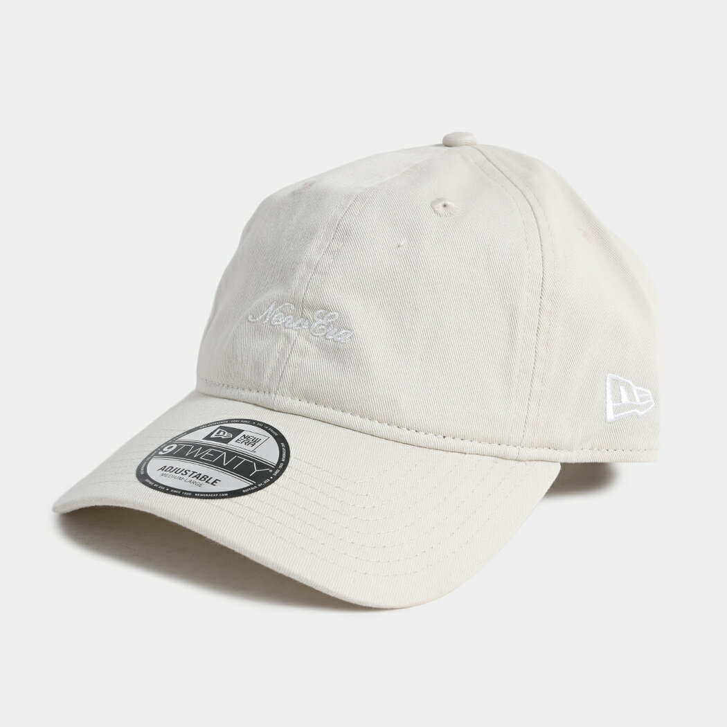 樂天商城 - ニューエラ スクリプト ロゴ ウォッシュド コットン ベースボール キャップ 帽子 NEW ERA 9TWENTY SCRIPT LOGO WASHED CAP IVORY ( ベージュ ホワイト 白 アイボリー メンズ レディース 920 14525128 )