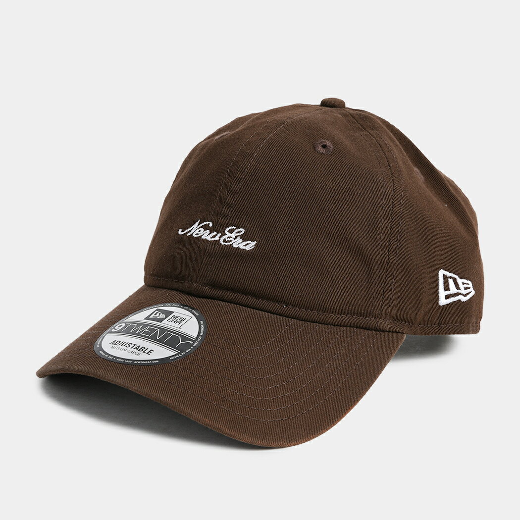 樂天商城 - ニューエラ スクリプト ロゴ ウォッシュド コットン ベースボール キャップ 帽子 茶色 NEW ERA 9TWENTY SCRIPT LOGO WASHED CAP WALLNUT ( メンズ レディース 14525125 )