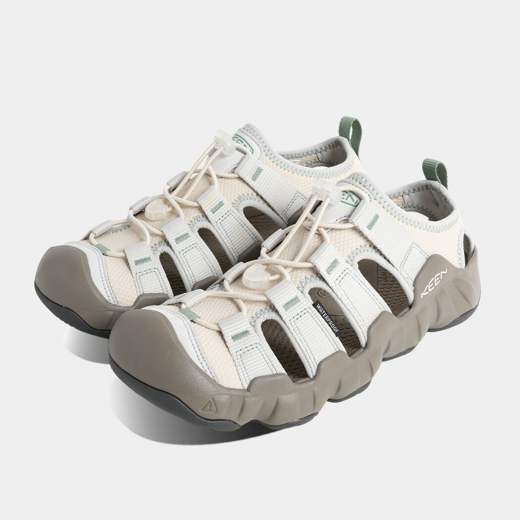 樂天商城 - キーン メンズ ハイパーポート スニーカー サンダル KEEN M HYPERPORT H2 BRINDLE VAPOR ( ベージュ 白 ホワイト アウトドア レジャー 水陸両用 メンズ レディース 1031739 )