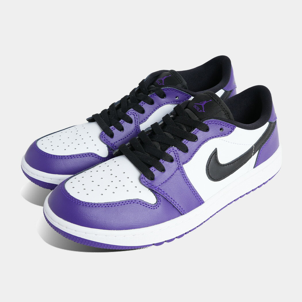 樂天商城 - ナイキ エア ジョーダン ハイ ゴルフ スニーカー NIKE AIR JORDAN 1 LOW GOLF COURT PURPLE ( パープル 紫 レザー AJ1 メンズ メンズ レディース DD9315-105 )