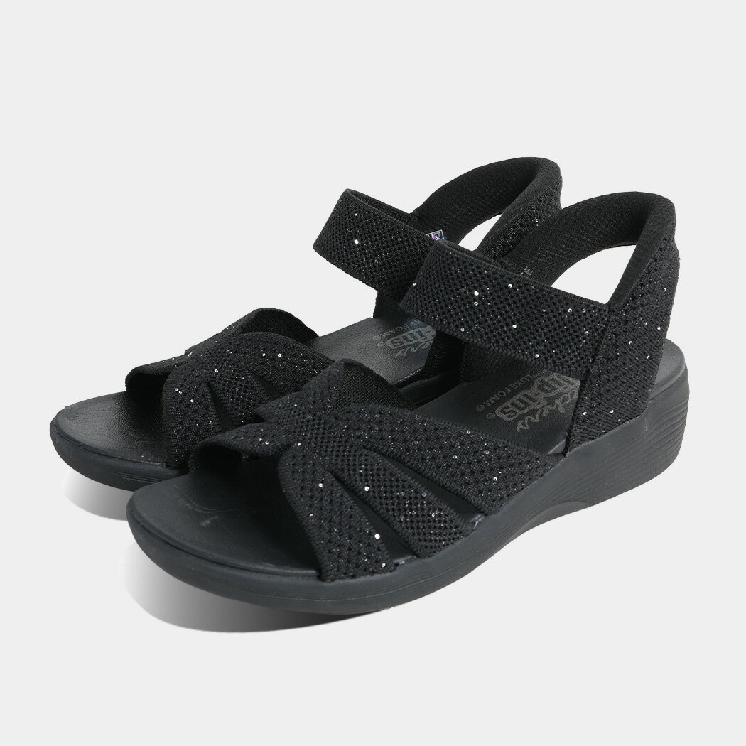 樂天商城 - スケッチャーズ アリヤ サンダル スリップインズ SKECHERS ARYA Slip-ins BLACK ( ハンズフリー 履きやすい 軽量 手を使わずに履ける 立ったまま履ける ヒール ストラップ 黒 レディース ウィメンズ メンズ レディース 119842BBK )