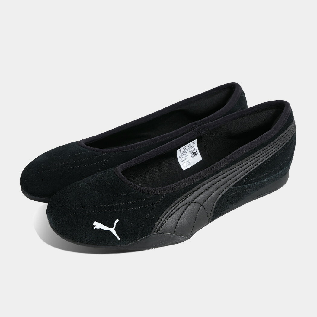 樂天商城 - プーマ 薄底 ウィメンズ キャッチ ソレイユ バレリーナ スニーカー PUMA WOMENS CATCH SOLEIL BALLERINA SD BLACK ( バレエシューズ フラットシューズ 黒 ブラック レディース メンズ レディース 406310-01 )