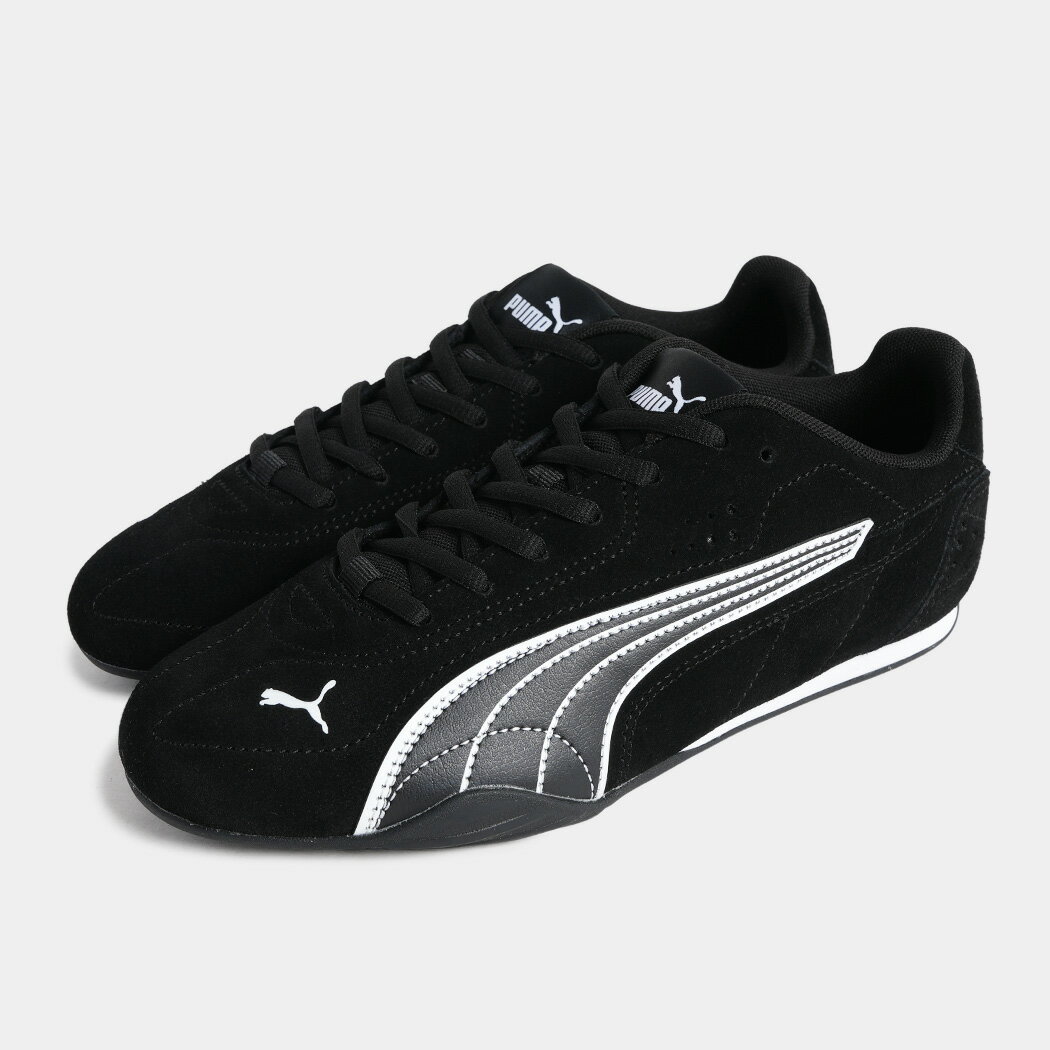 樂天商城 - プーマ 薄底 キャッチ スニーカー PUMA CATCH SD PUMA BLACK ( フラットシューズ スエード ブラック 黒 レディース ウィメンズ メンズ メンズ レディース 402681-02 )