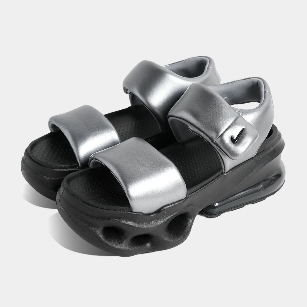 樂天商城 - ナイキ 厚底 ウィメンズ エア マックス ヘイロー サンダル NIKE W AIR MAX HALO SANDAL MTLC COOL GREY ( KOKO ISLA おしゃれ かわいい レディース ストラップ メンズ レディース IO1959-010 )