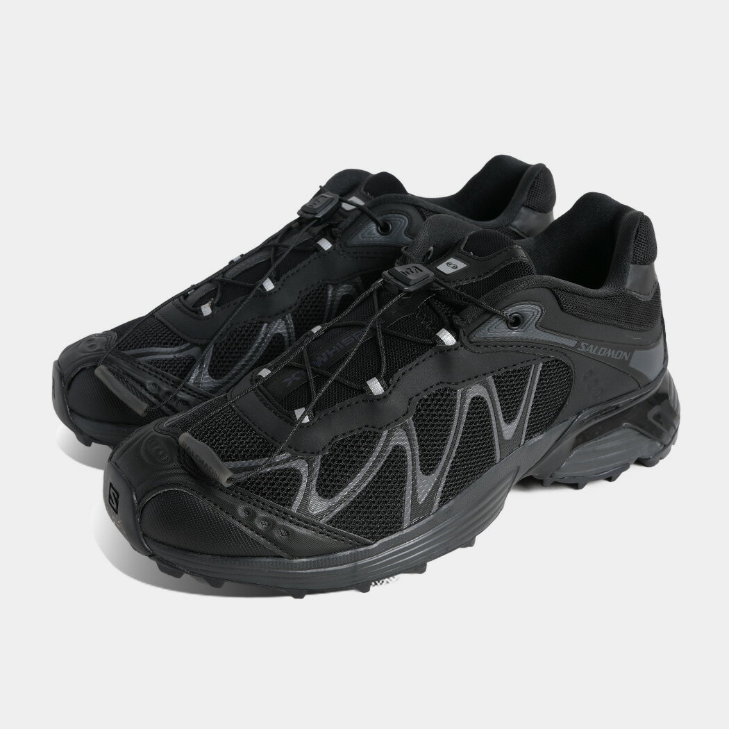 樂天商城 - サロモン ウィスパー スニーカー SALOMON XT-WHISPER XT BLACK ( ブラック 黒 メッシュ トレイル ランニング ドローコード メンズ メンズ レディース L47762000 )