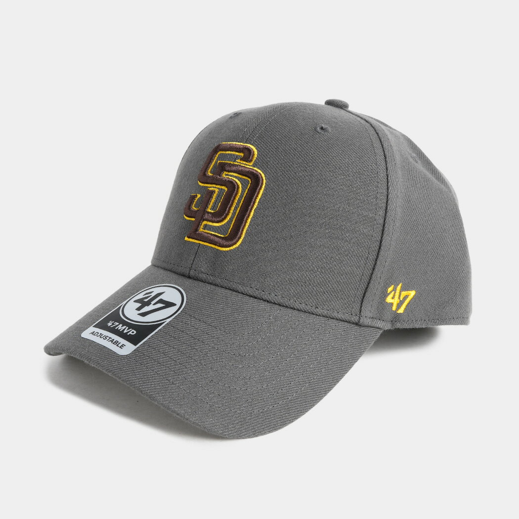 樂天商城 - フォーティーセブン ベースボール キャップ 帽子 MVP SAN DIEGO PADRES CHARCOAL GRAY ( SD パドレス グレー 曲げつば メンズ レディース 14751273CCA )