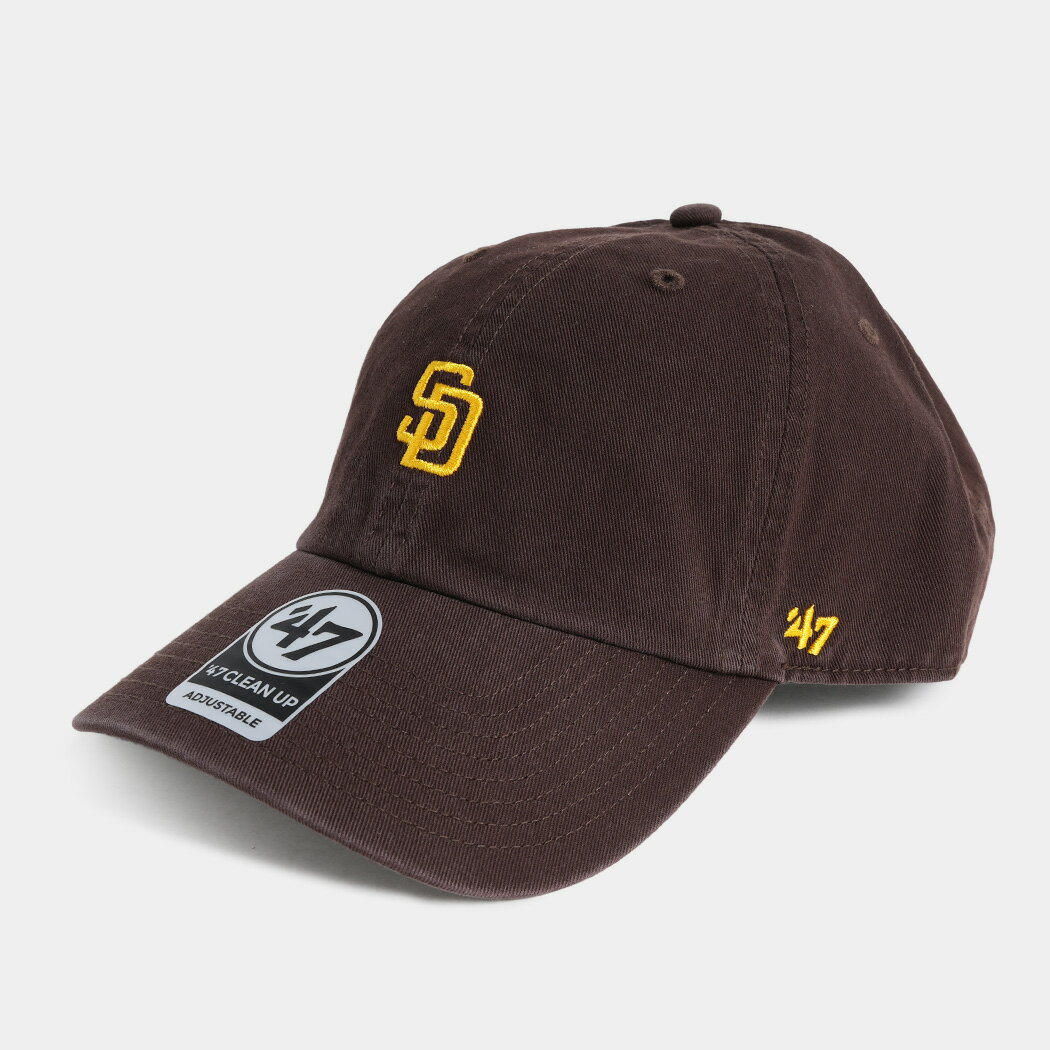 樂天商城 - フォーティーセブン ベースボール キャップ 帽子 BASE RUNNER CLEAN UP SAN DIEGO PADRES BROWN ( パドレス 茶色 曲げつば メンズ レディース 14751378BW )