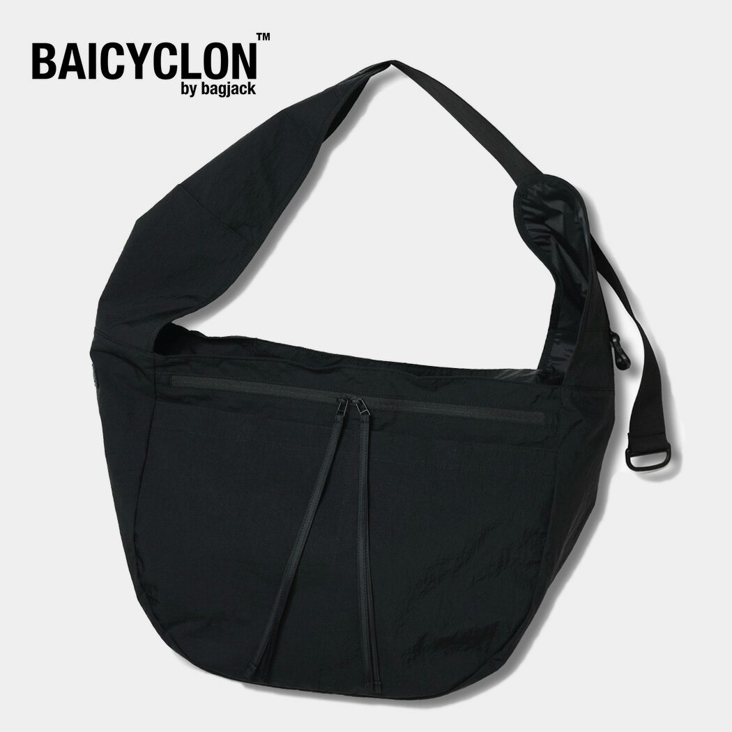 Rakuten - バイシクロン ビッグ ショルダー バッグ BCL-113 BIG SHOULDER BAG BLACK ( ナイロン 斜め掛け 大容量 大きめ コーデュラ CORDURA メンズ レディース bagjack 鞄 )