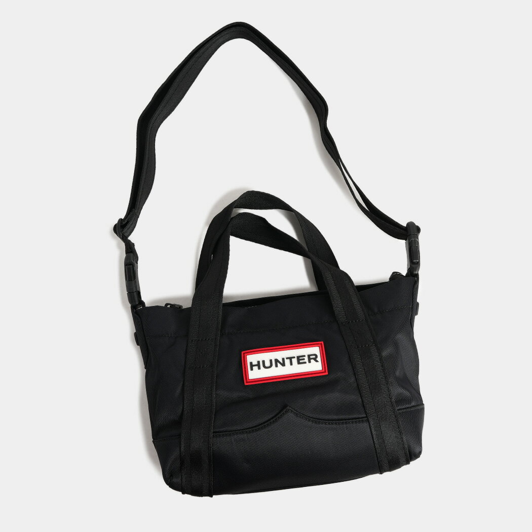 樂天商城 - ハンター ナイロン トップ クリップ トート バッグ HUNTER NYLON TOPCLIP TOTE MINI BAG BLACK ( 鞄 手さげ ブラック 黒 レディース ウィメンズ UBS1203KBMBLK )