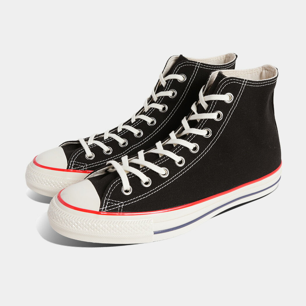樂天商城 - コンバース オールスター エイジド ハイカット スニーカー CONVERSE ALL STAR AGED TC HI BLACK ( 黒 赤 ワンポイント ライン メンズ レディース 31318200 )