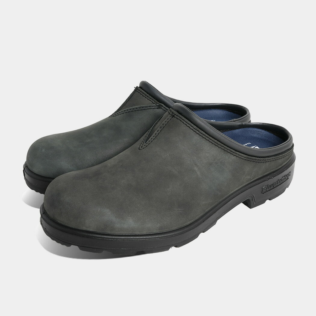 樂天商城 - [クーポン＆P2倍!]ブランドストーン オリジナルス クロッグ サンダル ミュール 革靴 BLUNDSTONE ORIGINALS CLOG #2420 RUSTIC BLACK ( レザー ヌバック スリッポン 撥水 メンズ レディース BS2420056 )