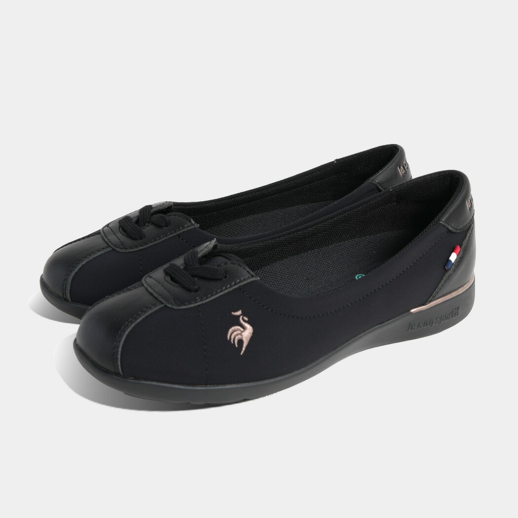 Le Coq - [クーポン＆P2倍！]ルコックスポルティフ モンペリエ スニーカー le coq sportif LCS MONTPELLIER PM BLACK ( 黒 軽量 歩きやすい 快適 消臭 パンプス バレエシューズ レディース LU5SSN25LZ )