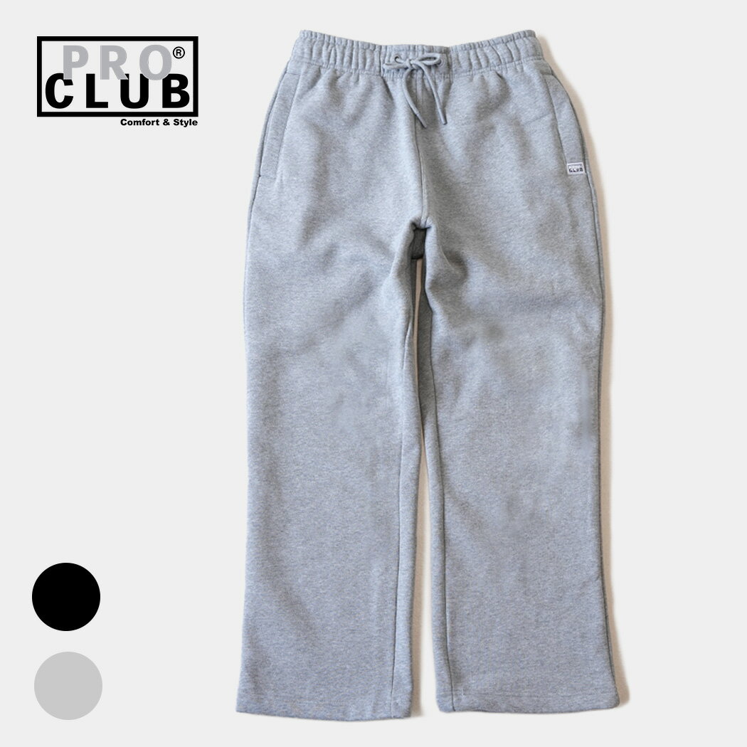 Rakuten - プロクラブ スウェット パンツ PRO CLUB HEAVYWEIGHT BASIC OPEN LEG SWEAT PANTS 2COLORS ( メンズ ヘビーウェイト 無地 裏起毛 厚手 ウエストゴム ズボン メンズ USAモデル 32PC0401 )