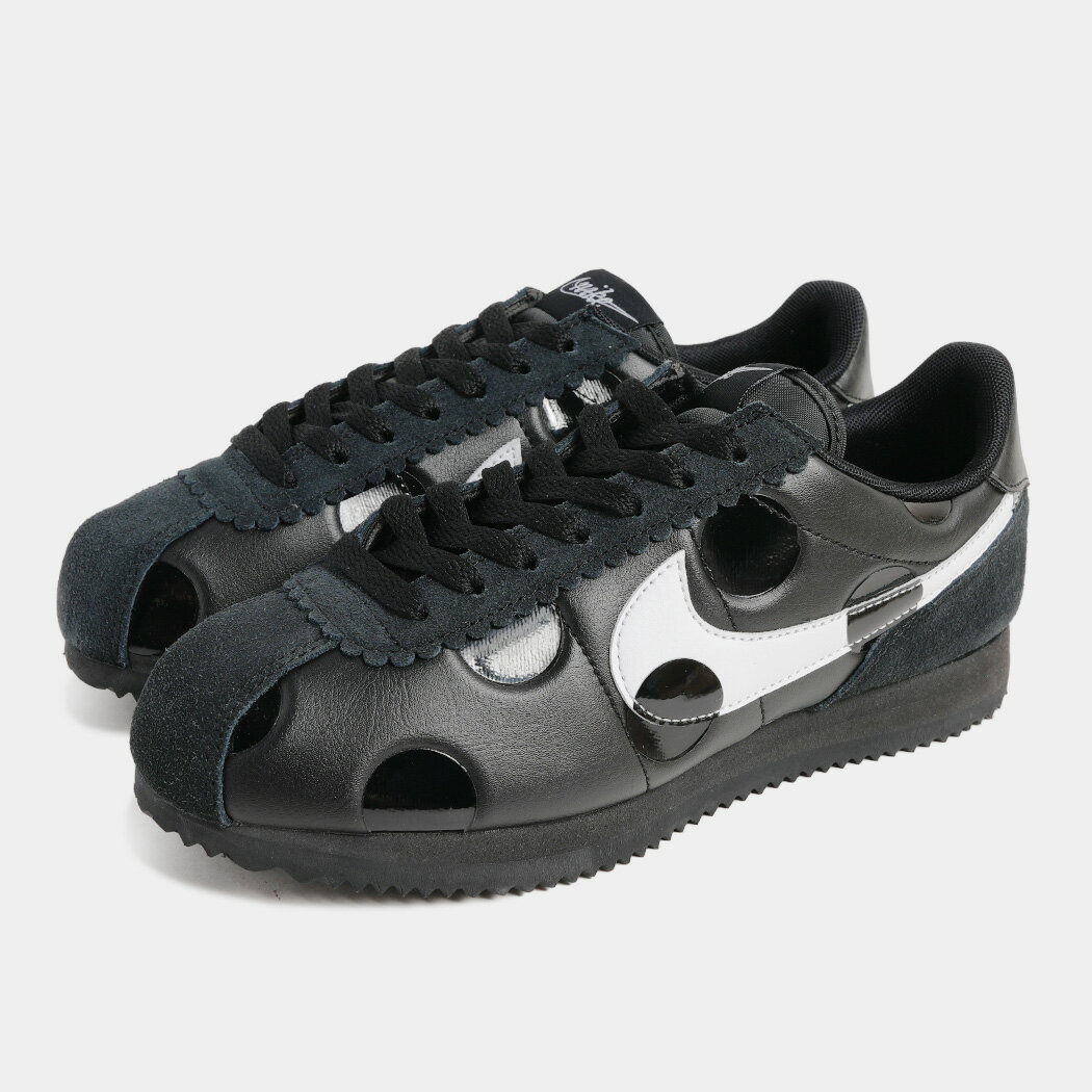 [クーポン＆P2倍!]ナイキ ウィメンズ コルテッツ スニーカー 黒 ブラック NIKE W CORTEZ POLKA DOT BLACK ( ドット ポルカドット 水玉 レザー レディース IR1332-001 )