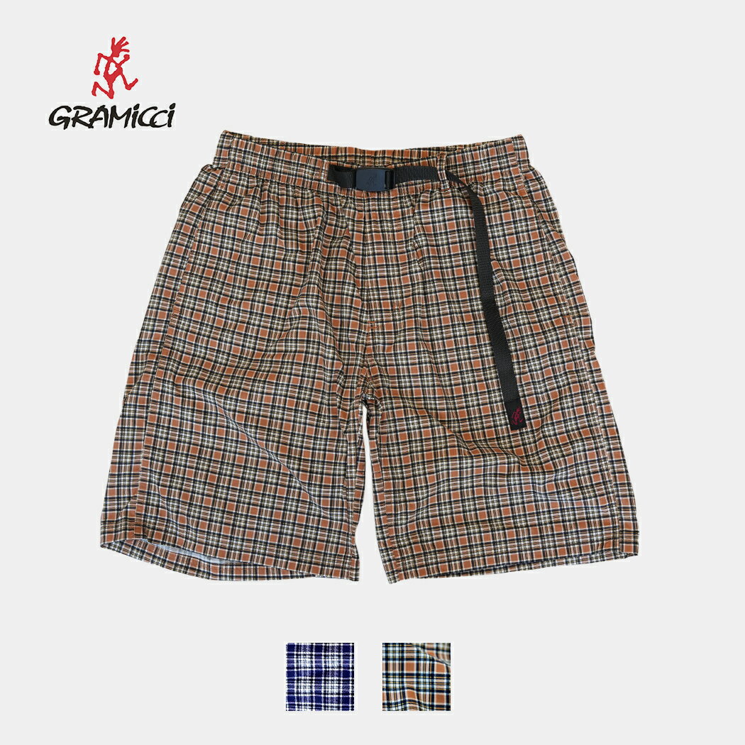 Rakuten - [クーポン＆P2倍！]グラミチ チェッカード シェル ショーツ パンツ ショートパンツ GRAMICCI CHECKERED SHELL SHORT PANTS 2COLOR ( チェック柄 ショートパンツ 短パン 半パン ハーフパンツ メンズ レディース G6SM-P042 )