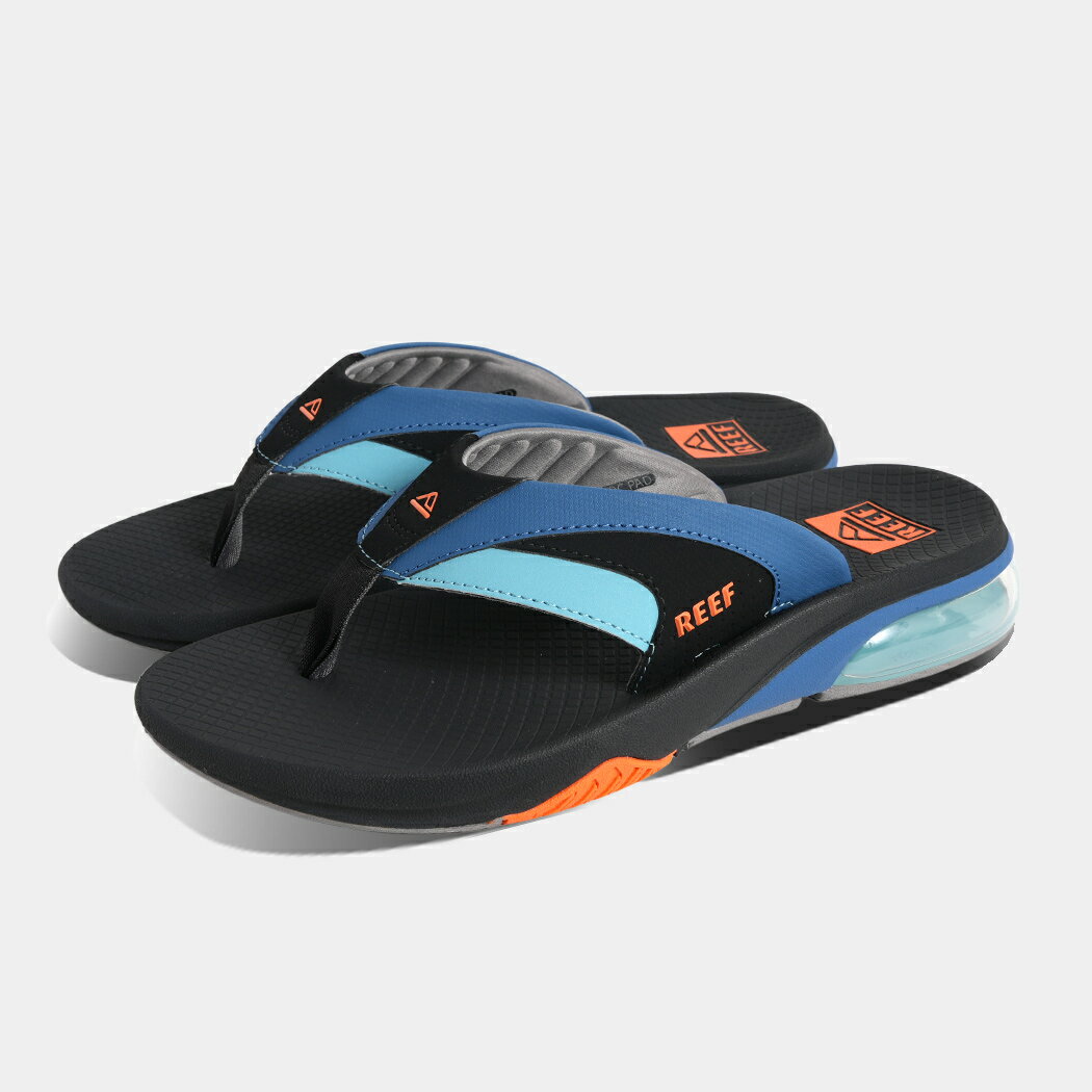 [クーポン＆P2倍!]REEF FANNING + SANDAL NAVY リーフ ファニング フリップ フロップ トング サンダル ( ブラック 黒 ネイビー アウトドア レジャー ビーチサンダル 旅行 タウンユース 川遊び メンズ CJ9035 )