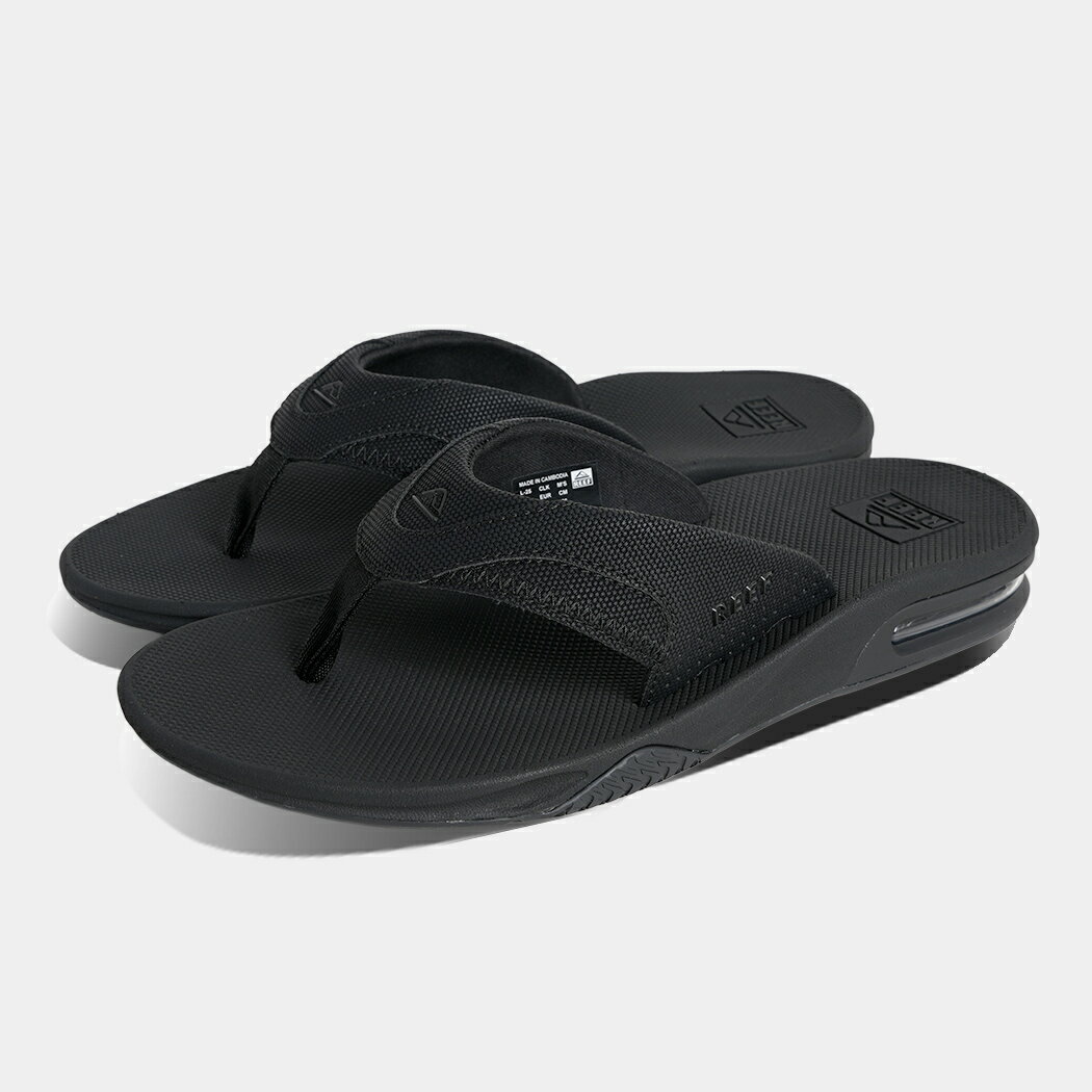 [クーポン＆P2倍!]REEF FANNING SANDAL BLACK リーフ ファニング フリップ フロップ トング サンダル ( ブラック 黒 ビーチサンダル ア..