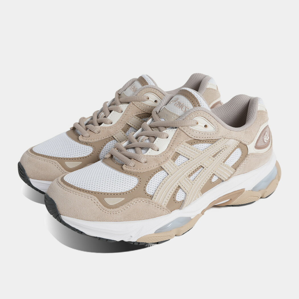 アシックス ゲル ニューヨーク スニーカー asics GEL-NYC 2.0 WHITE FEATHER GREY ( ベージュ ランニング メッシュ メンズ レディース 1203A895-102 )