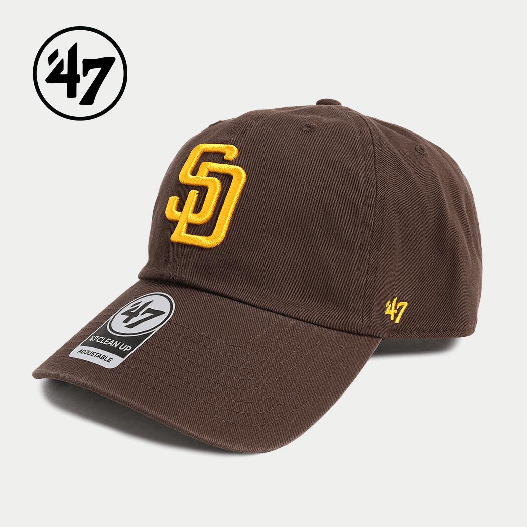 Rakuten - [クーポン＆P2倍！]47 クリーンナップ サンディエゴ パドレス ノーループラベル ベースボール キャップ 帽子 CLEAN UP SAN DIEGO PADRES NO LOOP LABEL CAP BROWN ( 茶色 ブラウン メンズ レディース 14943977 )