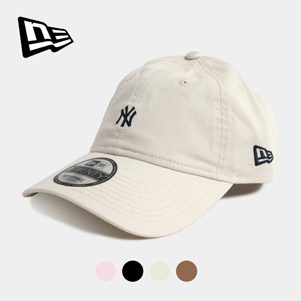 Rakuten - [クーポン＆P2倍!]ニューエラ ウォッシュド ベースボール キャップ 帽子 NEW ERA 9TWENTY WASHED COTTON CAP MINI LOGO NEW YORK YANKEES 4COLOR ( ミニロゴ メンズ レディース )