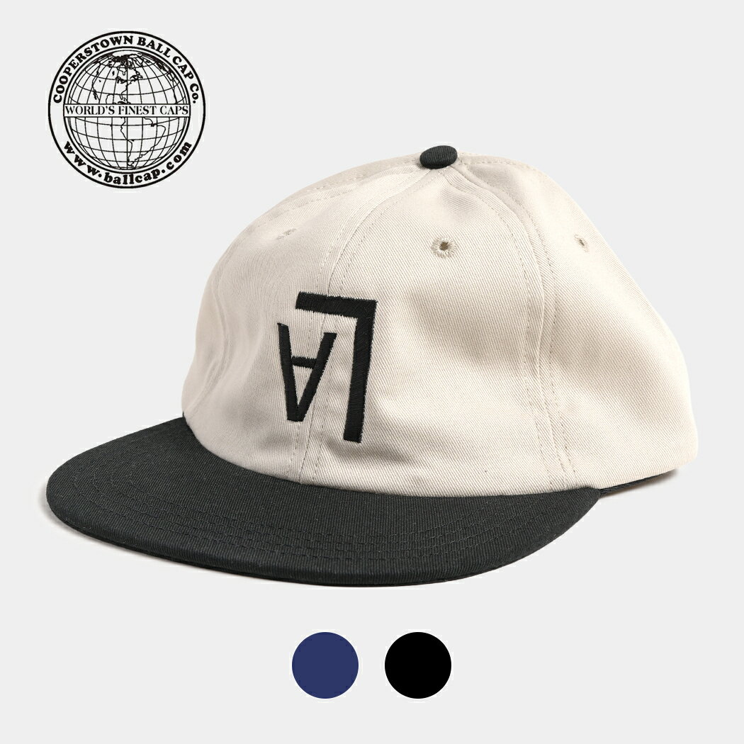 [クーポン＆P2倍!]クーパーズタウン ボール キャップ ロサンゼルス エンジェルス 帽子 COOPERSTOWN BALL CAP LOS ANGELES ANGELS UPSIDE LOGO 2COLOR ( コットン メンズ レディース )