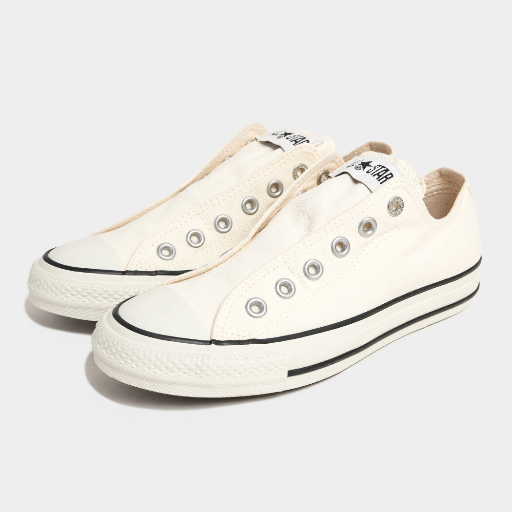 Rakuten - [クーポン＆P2倍！]コンバース オールスター スリッポン ローカット スニーカー CONVERSE ALL STAR SLIP N OX WHITE ( 白 キャンバス メンズ レディース ホワイト 31318891 )