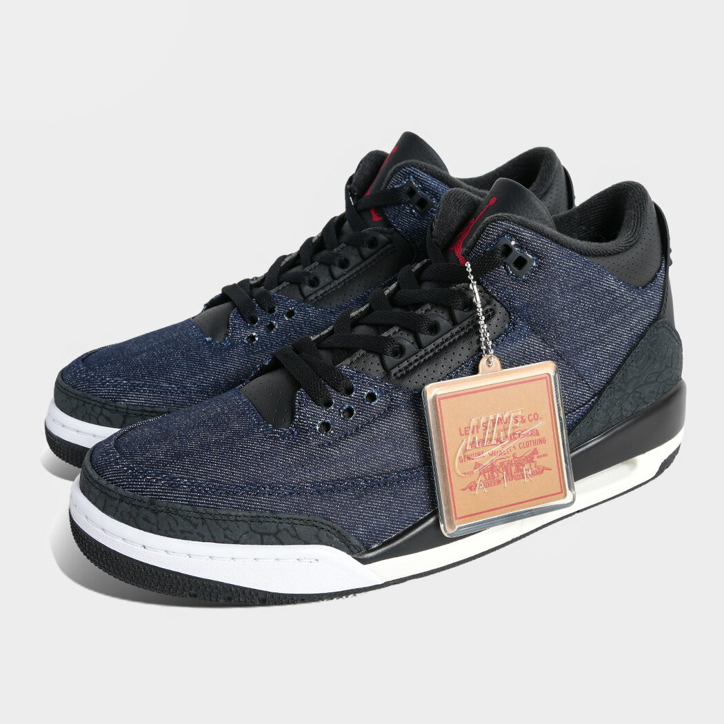 Rakuten - [クーポン＆P2倍！]ナイキ リーバイス コラボ エア ジョーダン スニーカー NIKE × Levi’s AIR JORDAN 3 RETRO SP INDIGO AND GYM RED ( デニム ジーンズ メンズ DENIM JEANS AJ3 IH7959-400 )