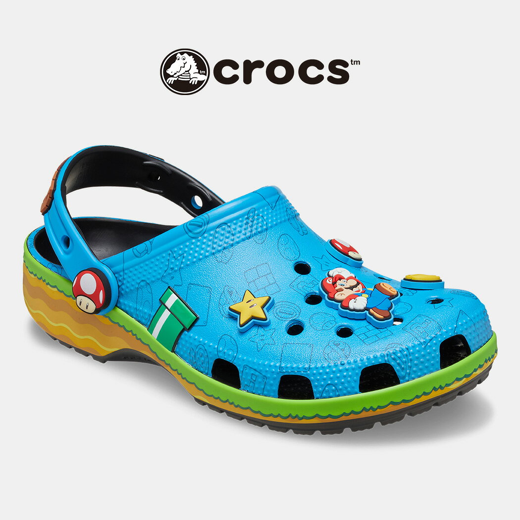 クロックス スーパー マリオ ブラザーズ コラボ クラシック クロッグ サンダル crocs x Super Mario Bros Core Classic Clog SUPER MARIO ( 任天堂 ニンテンドー グッズ メンズ レディース 212138-90H )
