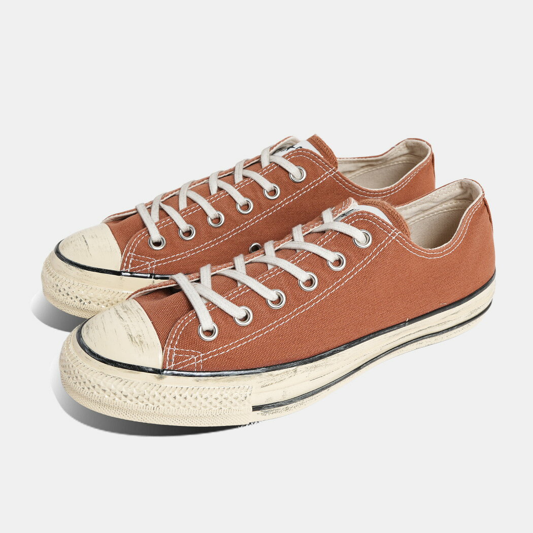 コンバース オールスター エイジド ローカット スニーカー CONVERSE ALL STAR AGED AG OX EARTH BROWN ( エイジング ビンテージ ヴィンテージ ユーズド加工 ダメージ加工 ブラウン 31318531 )