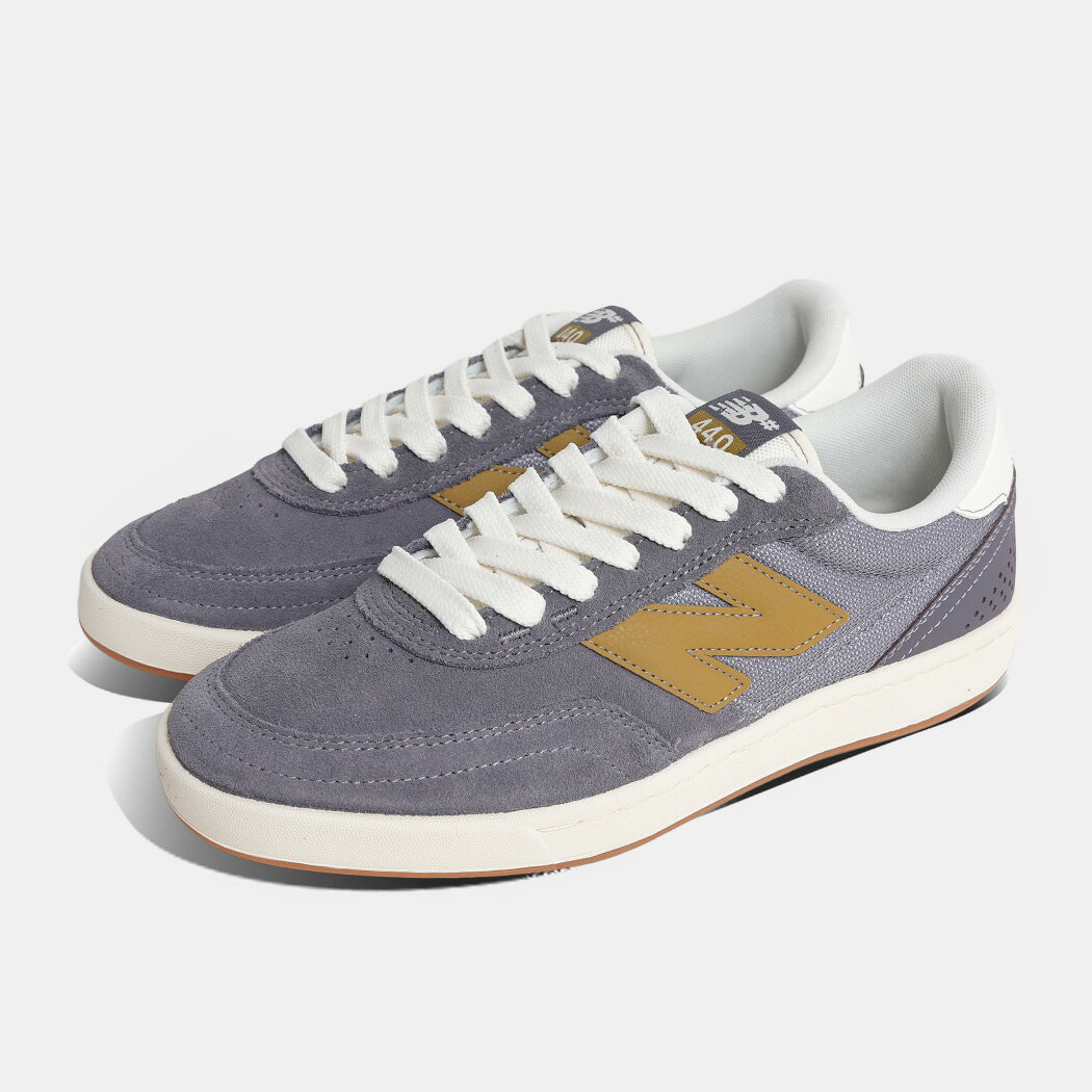 ニューバランス ヌメリック 海外限定 スニーカー NEW BALANCE NUMERIC UN440PRB GRAY OLIVE ( 日本未発売 紫 黄色 ローテク スケート SKATE スケシュー メンズ )