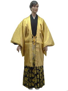 【レンタル】No.84-No.326 Lilianne ゴールドラメ 卒業式 成人式 男性用 紋服セット レンタル【店頭受取対応商品】バーゲン