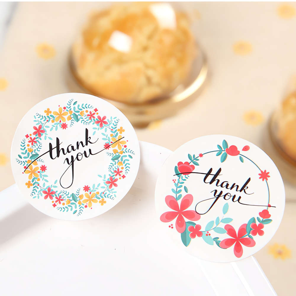 6%OFFクーポン★言葉では伝えにくい「ありがとう」を伝えるThank Youシール。 かわいい おしゃれ プレゼント お菓子 ハンドメイド 包装 梱包 ギフト...