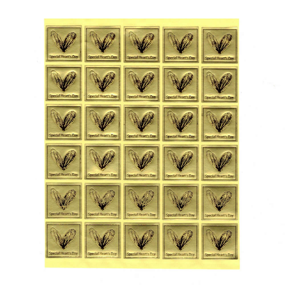 6%OFFクーポン★24mmサイズの金色シール30片。バレンタインギフトの包装紙に最適。 ラッピング ギフト バレンタイン 誕生日 チョコレート クッキー ケー...