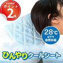 28℃で自然氷結。ひんやりクールシート 冷却グッズ 暑さ対策 クールダウン 熱中症対策グッズ スポーツ レジャー 通勤 通学 アウトドア 保冷剤 冷感グッズ 冷たい 発熱