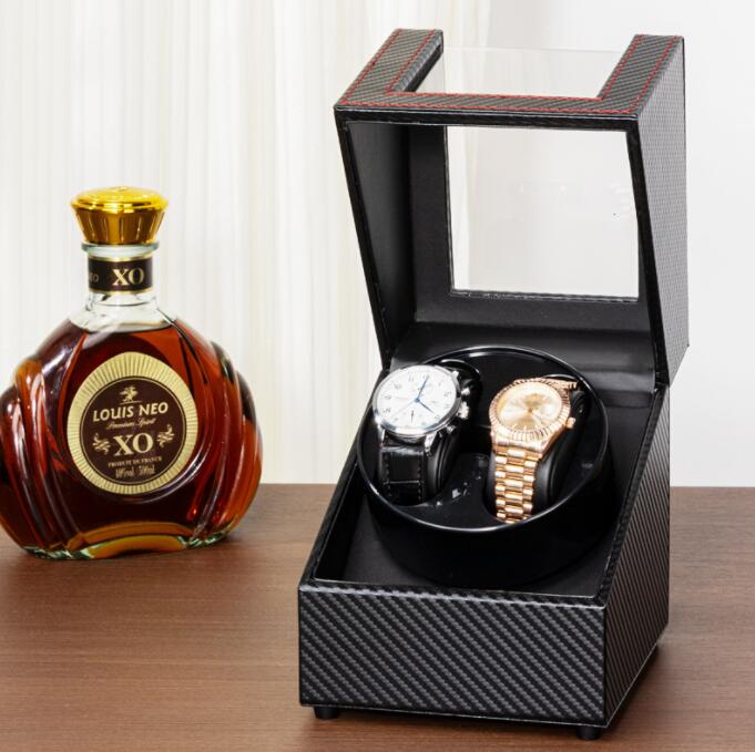 ワインディングマシーン 自動巻き上げ機 2本 静音 ワインディングマシーン 腕時計 ウォッチワインディングマシーン 自動巻き時計 ブラック ワインレッド USB DC 給電 時計 高級感 プレゼント ギフト 送料無料