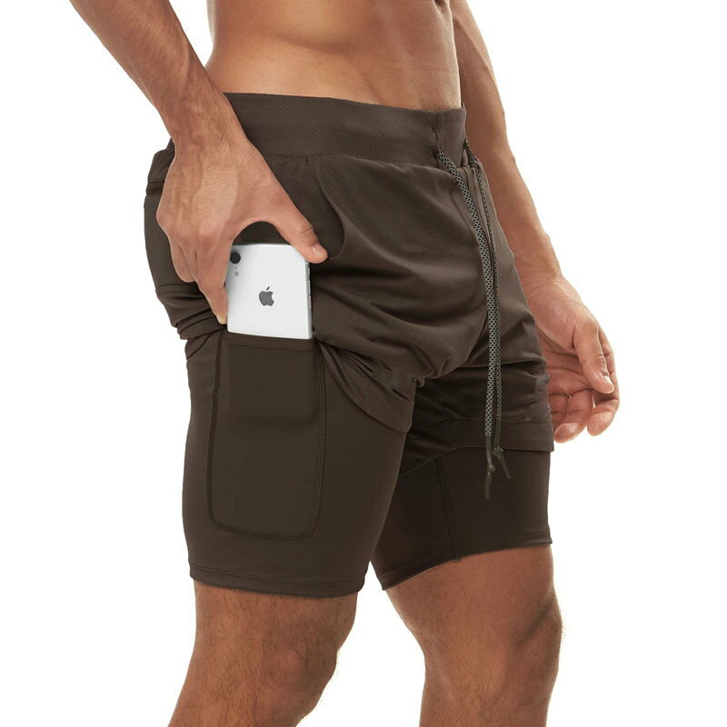 男性用のランニングショート。フィットネス、アウトドアなどのレジャー活動に最適...