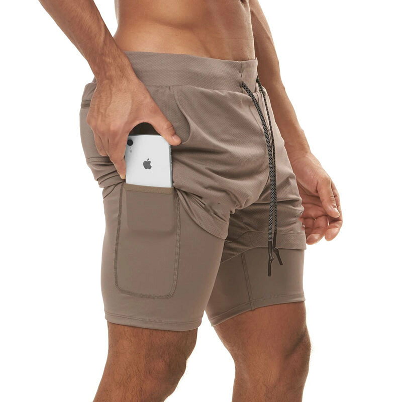 男性用のランニングショート。フィットネス、アウトドアなどのレジャー活動に最適...