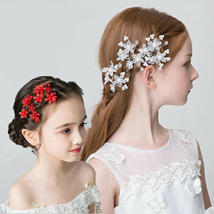 ヘアアクセサリーヘアピン女の子子供キッズ子供服キッズ春夏秋冬リボン結婚式発表会髪飾りかんざし簪発..