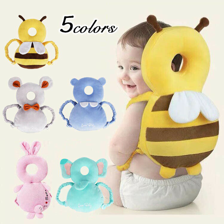 赤ちゃん転倒防止クッションミツバチベビー頭ガード守るヘッドガード転倒防止頭保護ケガ防止セーフティー女の子男の子ごっつん防止