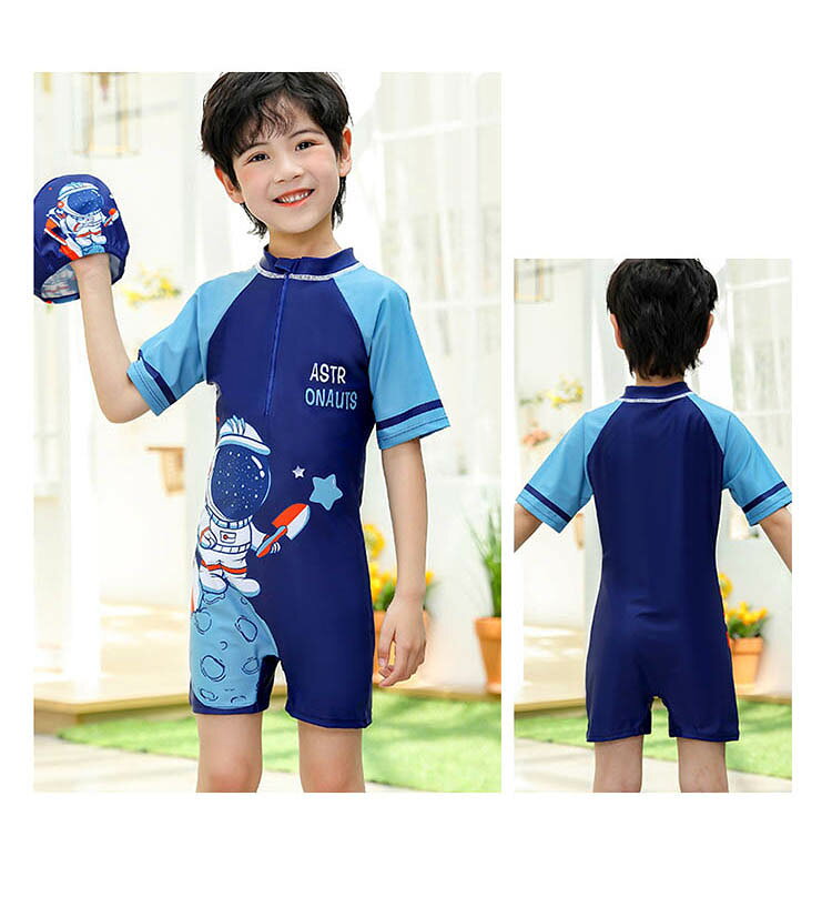水着子供キッズ男の子おしゃれキッズ水着ラッシュガードスイムキャッププリントUVカット子供スイムウェア子供水着小学生