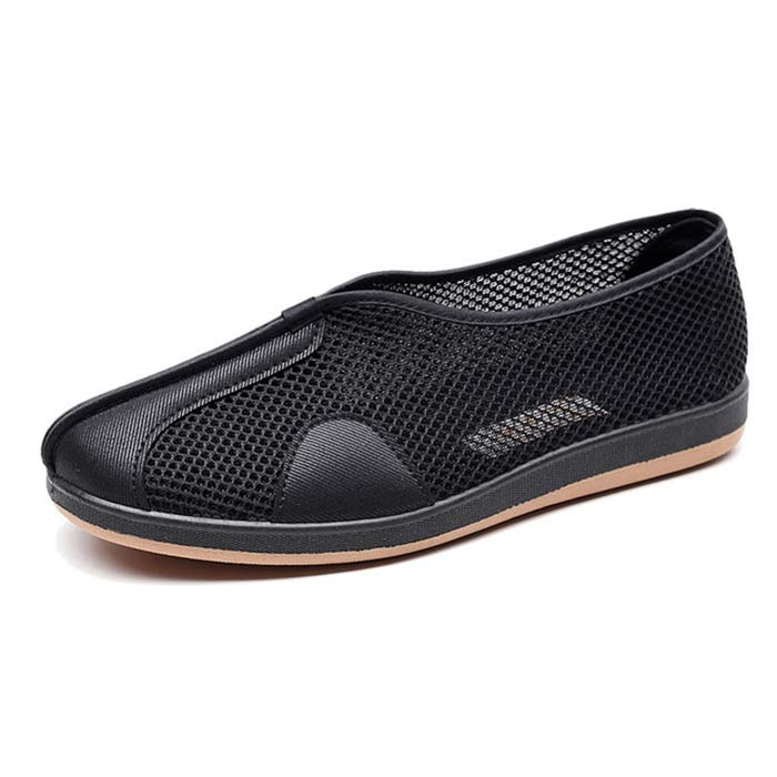 メッシュシューズ メンズ 夏 通気性 コンフォートシューズ サンダル 靴 メッシュ 履きやすい 疲れない チャイナ靴 チャイナシューズ 北京布靴 太極拳シューズ カンフーシューズ 軽量 カジュアル 黒
