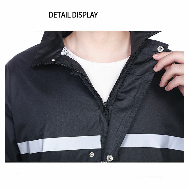 送料無料 上下セット レインコート 軽量 自転車 男女兼用 ツバ付き レインウェア 撥水 袖あり メンズ レディース 長袖 長ズボン ブラック 大きいサイズ バイク 雨具 カッパ 自転車用 作業用 レインパンツ 楽天海外通販