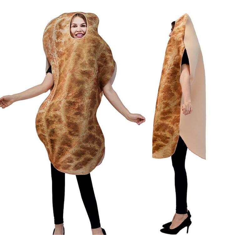 ハロウィン衣装 食べ物 レディース メンズ キッズ 親子服 女性用 男性用 花生 peanut コスプレ衣装 着..
