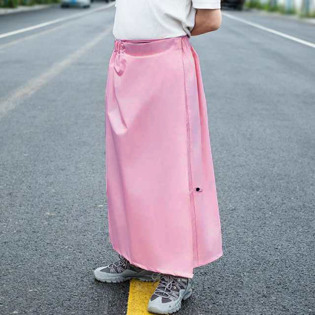 アレンジショップのレインスカート 巻きスカート 自転車 マキシ丈 野外フェス 撥水 雨具 ユニセックス メンズ 男女兼用 通勤 カッパ 防水 男女兼用 ラップスカート 通学 男女兼用 通勤 通学 レインウェア 旅行 雨よけ 防風 防水 おしゃれ シンプル｜アングル3