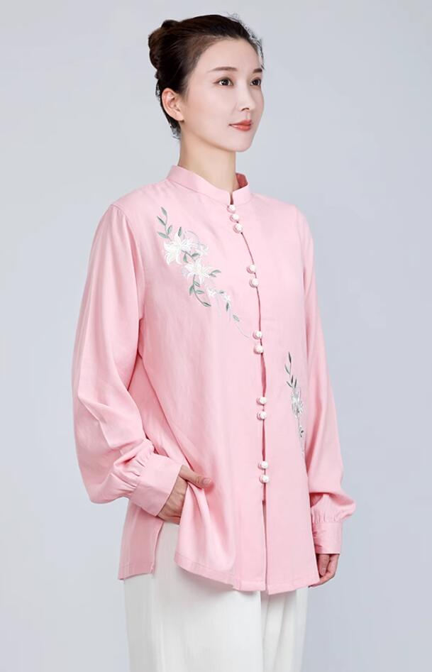 刺繍/男女兼用 3color ウェア/長袖/短袖 上着/パンツ/武術表演服 太極拳服 サテン 演舞チャイナ服 ラッピング カンフーパンツ コスプレ 衣装 発表会 スポーツ 武術 ゆったり ラッピング カンフーパンツ ズボン 母の日ギフト メンズ レディース XS-XXL