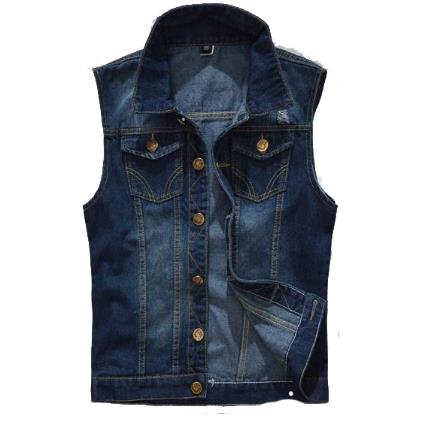 M-5XL/大きいサイズ　ベスト メンズ 紳士服　デニムベスト ノースリーブ　春夏　ヒップホップ　ヒグ　..