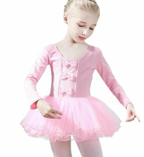 110-160 子供 レオタード バレエ　ワンピース　女の子 レオタード バレエ 演出 体操 発表会　ダンス衣..
