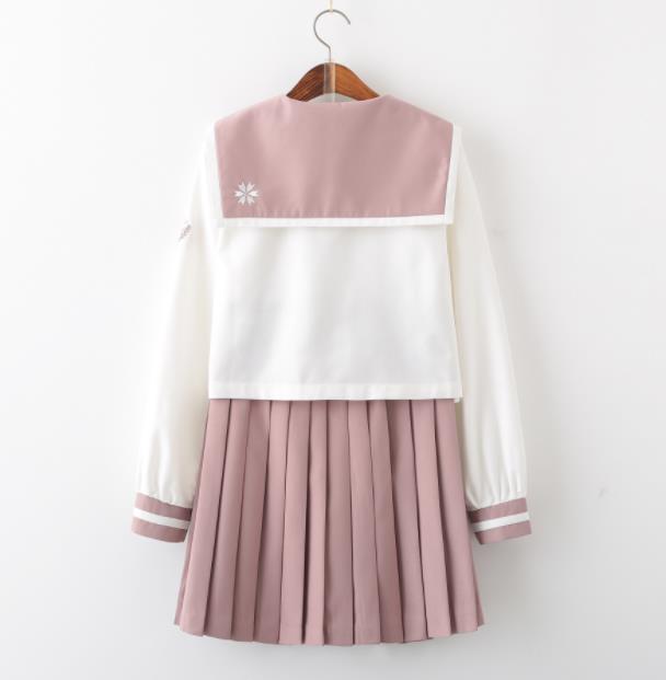 3点セット/S/M/L/XL/セーラー服/長袖/制服/学生/　ユニフォーム JK系　スカート＋上着＋蝶ネクタイ　上下セット　シャツ フリルスカート　パーティグッズ 卒業式 入学式　コスチューム 衣装