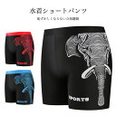 【送料無料】水泳パンツ メンズ トランクス ショートパンツ 水着 海パン 立体 スイムパンツ 短パン ストレッチ おしゃれ 男性 スイミング ショーパン 水着パンツ リゾート サーフパンツ ビーチウェア ボトムス スイムウェア 水泳服 ブラック 黒(4)