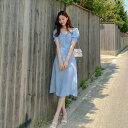 【Fashion SALE&半額商品多数&お得クーポン】ワンピース 半袖 レディース 夏 ロングワンピ 薄手 レトロ 半袖ワンピース Vネック サマーワンピース ミモレ丈ワンピース バストアップ パーティー